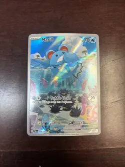 Pokemon TCG Marill Paldea Evolved Holo Card 204/193 Illustration Rare - Image 1
