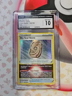 CGC 10 Sky Seal Stone 143 Crown Zenith - Pokemon Card TCG - Equivalent PSA BGS - Image 1