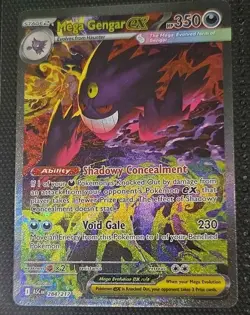 Pokemon Mega Gengar ex Stage 2 EX Card Ability HP 350 Attack 230 English - Image 1