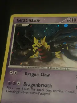 Pokemon Cards Giratina 28/127 Cosmos Holo Promo - (NM-) *SWIRL* - Image 3