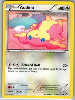 Audino RC17/RC25 Holo Legendary Treasures - Pokemon Card - NM - Image 1
