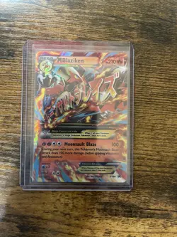 Pokemon TCG M Blaziken EX XY86 XY Promo Mega Holo 210 HP Fire Card - Image 1