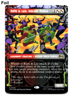 Raph & Leo, Sibling Rivals (Showcase) - FOIL - MTG: Teenage Mutant Ninja Turtles - Image 1