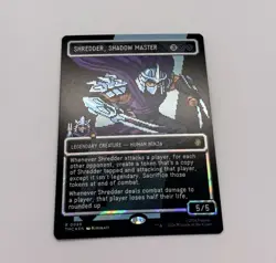 SHREDDER SHADOW MASTER SURGE FOIL 8 BIT-MTG- VARIANT- TMNT R 0088 - Image 1