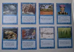MTG Alternate 4th Forth Edition Common Lot Blue (8) Mint Magic The Gathering - Image 1