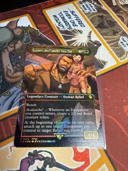 Barret, Avalanche Leader (Borderless) (Chocobo Track Foil) Commander: Final... - Image 1