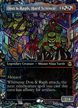 Don & Raph, Hard Science (Borderless) FOIL 205 TMT Teenage Mutant Ninja Turtles - Image 1