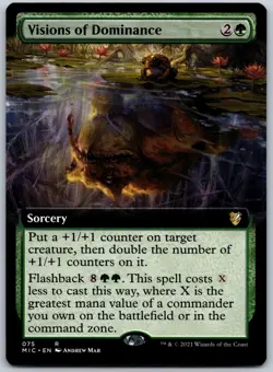 Visions of Dominance (Extended Art) R Commander: Innistrad: Midnight Hunt 75 NM - Image 1