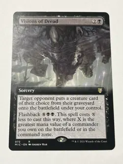 Visions of Dread (Extended Art) Commander: Innistrad: Midnight Hunt Regular - Image 1