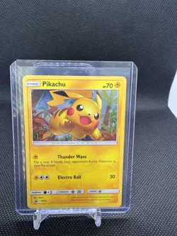Pokemon TCG Pikachu SM76 Black Star Promo Sun and Moon Shining Legends - Image 1