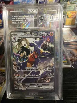 Cynthia's Garchomp ex 232/182 Destined Rivals Holo TAG 10 GEM MINT - Image 1