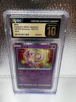 🔥🔥CGC 10 Pristine Mew Holo 052/172 VSTAR Universe Holo Pokemon Card🔥 - Image 1