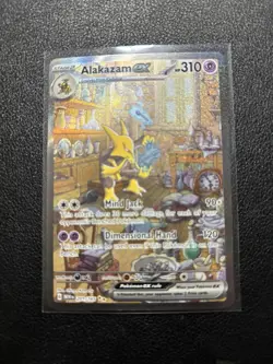 Pokemon TCG Alakazam EX 151 Holo Card Scarlet & Violet 201/165 - Image 1