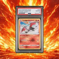 PSA 10 Pokemon Radiant Charizard 020 Holo SWSH: Crown Zenith - Image 1