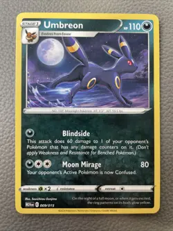 Umbreon 9/15 Pokemon 2025 McDonald's Dragon Discovery Happy Meal M24EN LP - Image 1