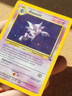 Haunter 6/62 Rare Holo Pokemon Card - Fossil 1999 - Unlimited - Image 3