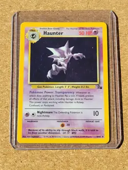 Haunter 6/62 Rare Holo Pokemon Card - Fossil 1999 - Unlimited - Image 5