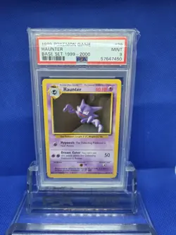 1999 2000 Haunter 29/102 Base Set Unlimited Uncommon WOTC Pokemon TCG Mint PSA 9 - Image 1