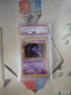 1999 2000 Haunter 29/102 Base Set Unlimited Uncommon WOTC Pokemon TCG Mint PSA 9 - Image 3