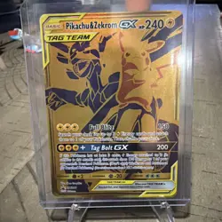 Pokemon TCG Pikachu & Zekrom GX Sun & Moon SM248 Holo Promo Card - Image 1
