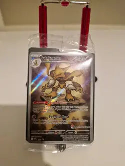 SEALED Mega Evolution Promo Alakazam (Illustration Rare Pokemon Center Stamp) - Image 1