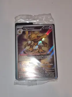 SEALED Mega Evolution Promo Alakazam (Illustration Rare Pokemon Center Stamp) - Image 2