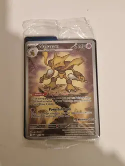 SEALED Mega Evolution Promo Alakazam (Illustration Rare Pokemon Center Stamp) - Image 3