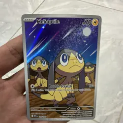 Pokemon Helioptile Me01: Mega Evolution Illustration Rare Holo 143/132 70 HP - Image 1