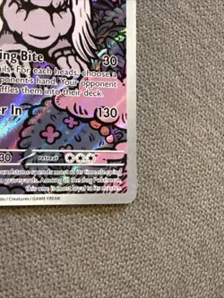 Pokemon TCG Houndstone 145/132 Me01: Mega Evolution Holo Illustration Rare Mint - Image 4