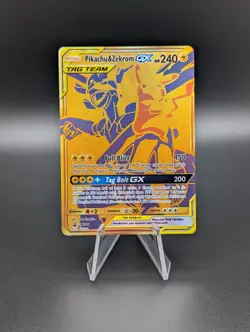 Pokemon TCG Sun & Moon Pikachu & Zekrom GX SM248 Black Star Promo Holo - Image 1