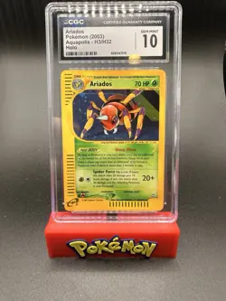 Pokemon Ariados Aquapolis Holo Rare #H3 CGC 10 Gem Mint - Image 1