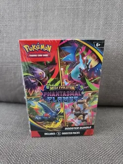Pokemon Mega Evolution Phantasmal Flames Booster Bundle Sealed - Image 2