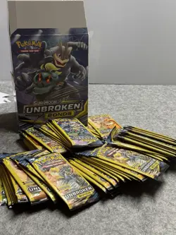 Pokemon Sun&Moon UNBROKEN BONDS Open Display Box 68 Sealed Packs 2019 Free Ship - Image 1
