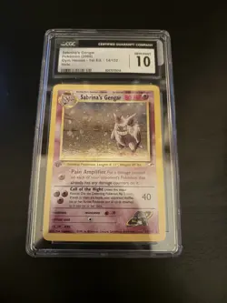 2000 POKEMON GYM HEROES 14 SABRINA'S GENGAR HOLO-1ST EDITION - Image 1