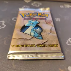 Pokemon 21.17g Heavy Fossil Unlimited Lapras Booster Pack 1999 WOTC Sealed - Image 5
