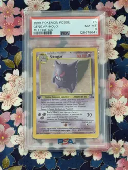 1999 POKEMON FOSSIL 1ST ED HOLO GENGAR & HAUNTER PSA 8 - Sequential Set - Image 2