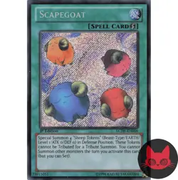 Yugioh Scapegoat LCJW-EN066 Secret Rare 1st Edition NM - Image 1