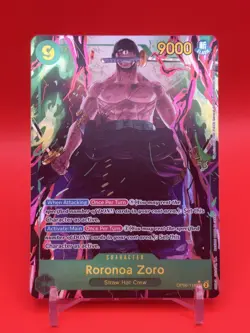 Roronoa Zoro OP06-118 SEC Alt Art Wings of the Captain One Piece TCG English - Image 1