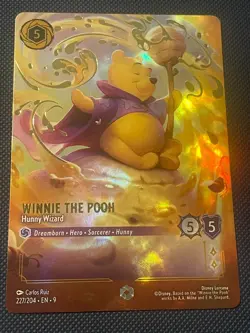 Disney Lorcana - Winnie the Pooh - Hunny Wizard (Enchanted) - Fabled 227/204 - Image 1