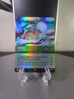 Mushu - Sneaky Dragon (Epic) 212/204 Winterspell Holo Disney Lorcana - Image 2
