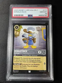 PSA 10 💎 Donald Duck Musketeer 177/204 First Chapter 2023 Disney Lorcana #177 - Image 3