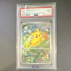 Pokemon Pikachu Summer Get Campaign Pack 218/SV-P Promo Holo PSA 9 - Image 1