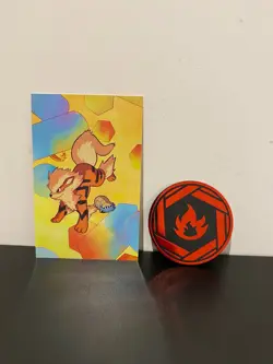 Pokemon 151 Empty Tin Arcanine & Omanyte - TCG Storage Metal Tin With Coin - Image 3