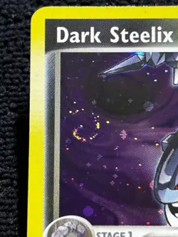2004 Dark Steelix Team Rocket Returns Swirl! Pokemon TCG 10/109 Rare Holo LP - Image 2