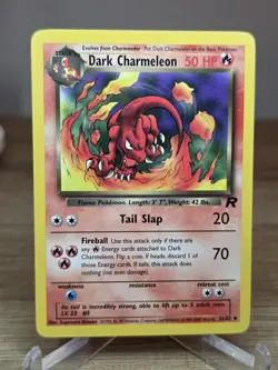 Dark Charmeleon 32/82 Team Rocket Pokemon TCG Unlimited - Image 3