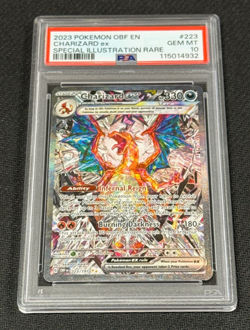 2023 Pokemon TCG Obsidian CHARIZARD EX 223/197 PSA 10 GEM MINT SIR HOLO RARE - Image 1