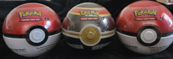 3x Pokemon PokeBall Tin Brand New Sealed 3 packs per tin Sealed H24 D24 D25 - Image 2
