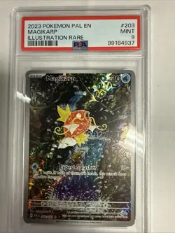 2023 Pokemon Scarlet & Violet Paldea Evolved IR Magikarp #203 PSA 9 MINT - Image 1