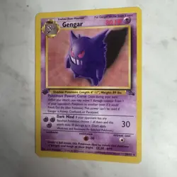 Pokemon TCG Ectoplasma (Gengar) 20/62 Fossil 1st Edition Non-Holo Rare - Image 1