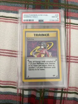 2000 Pokemon Gym Challenge Sabrina Holo Trainer 20/132 PSA 8 WOTC - Image 1
